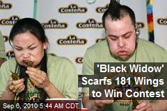 'Black Widow' Scarfs 181 Wings to Win Contest