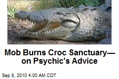 Mayan Mob Burns Crocodile Sanctuary